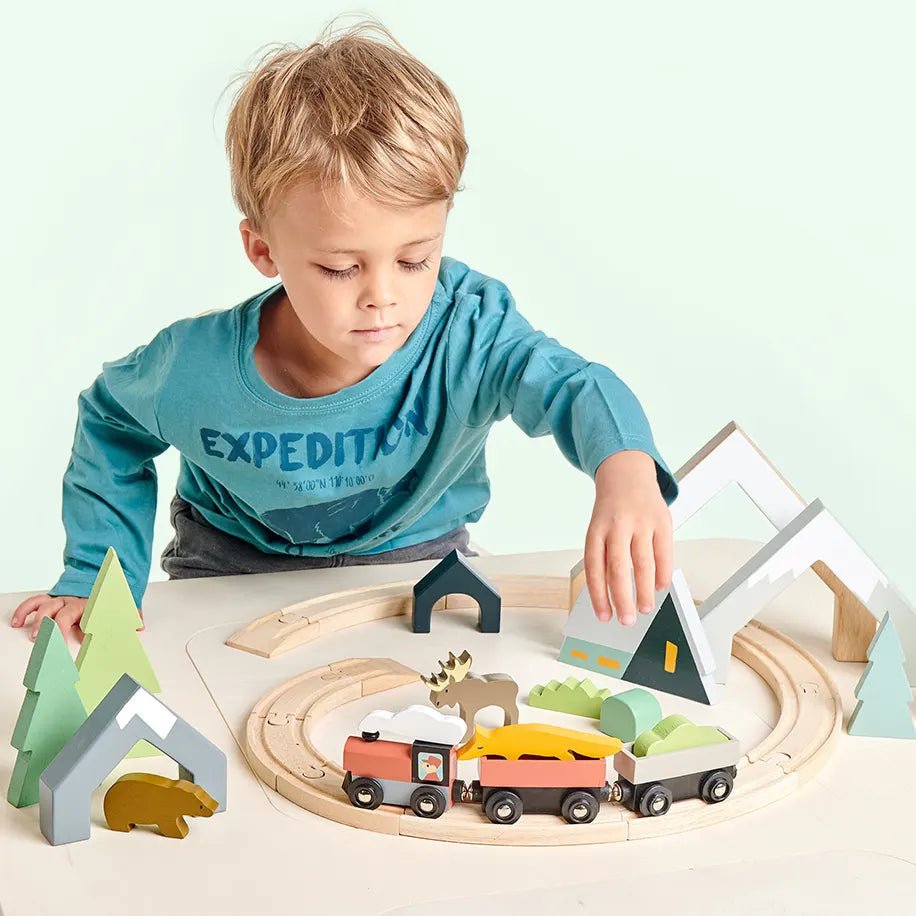 Treetops Wooden Train Set - Zidar Kid