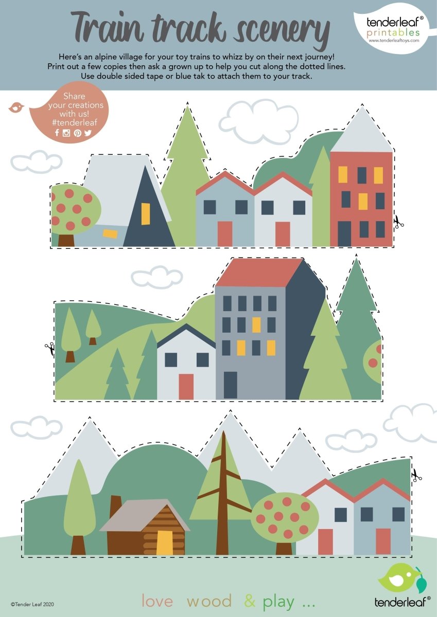 Wild Pines Wooden Train Set - Zidar Kid