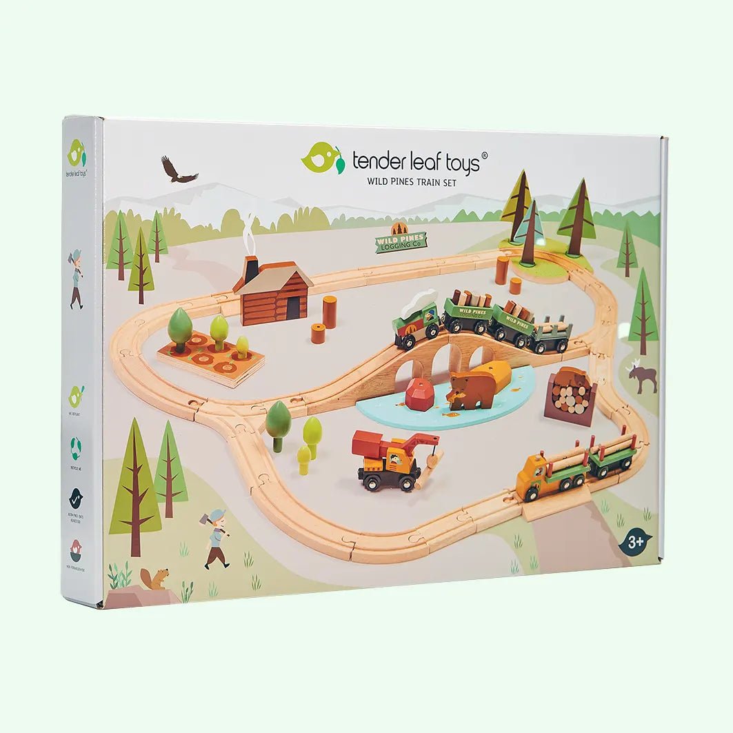 Wild Pines Wooden Train Set - Zidar Kid