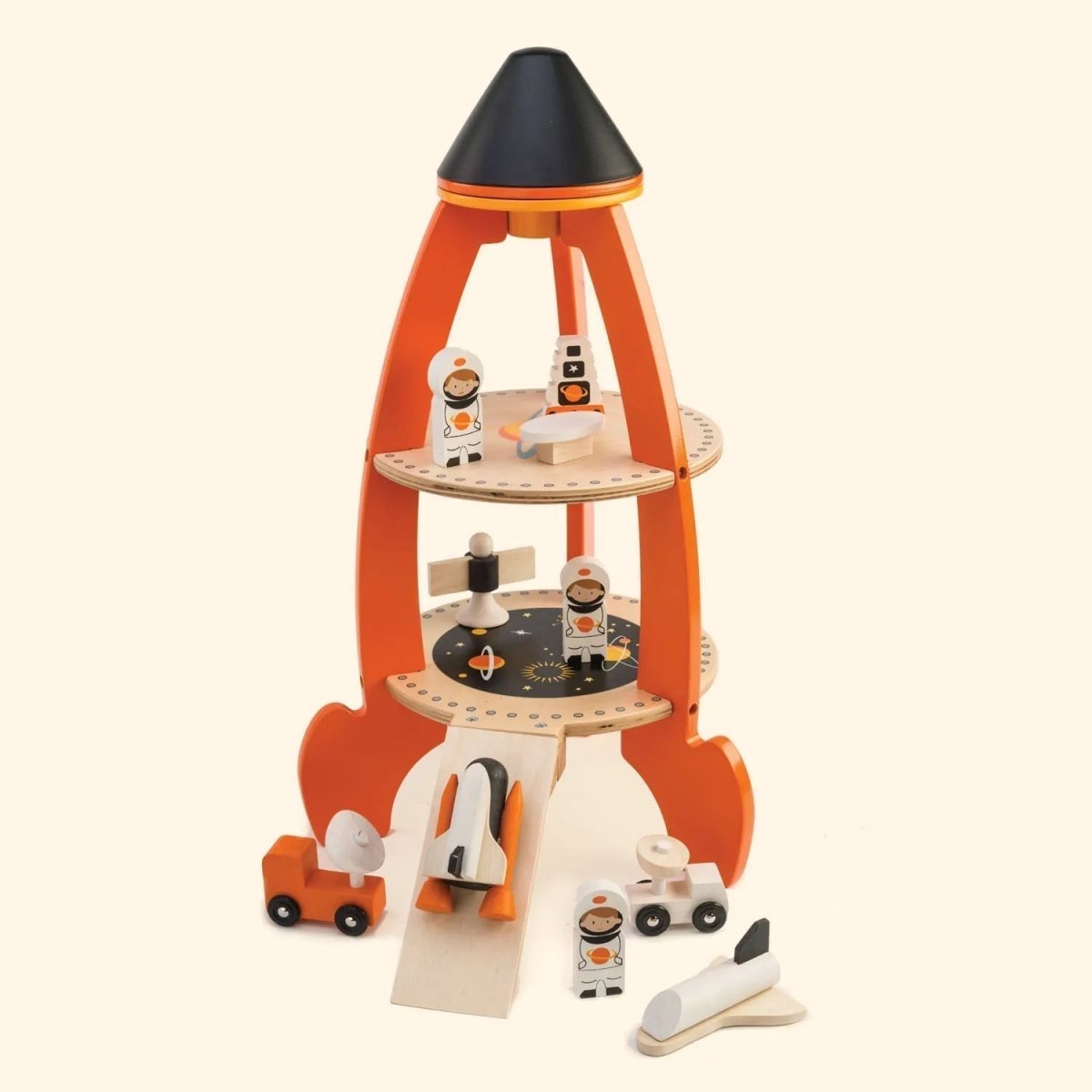 Wooden Cosmic Space Rocket Set - Zidar Kid