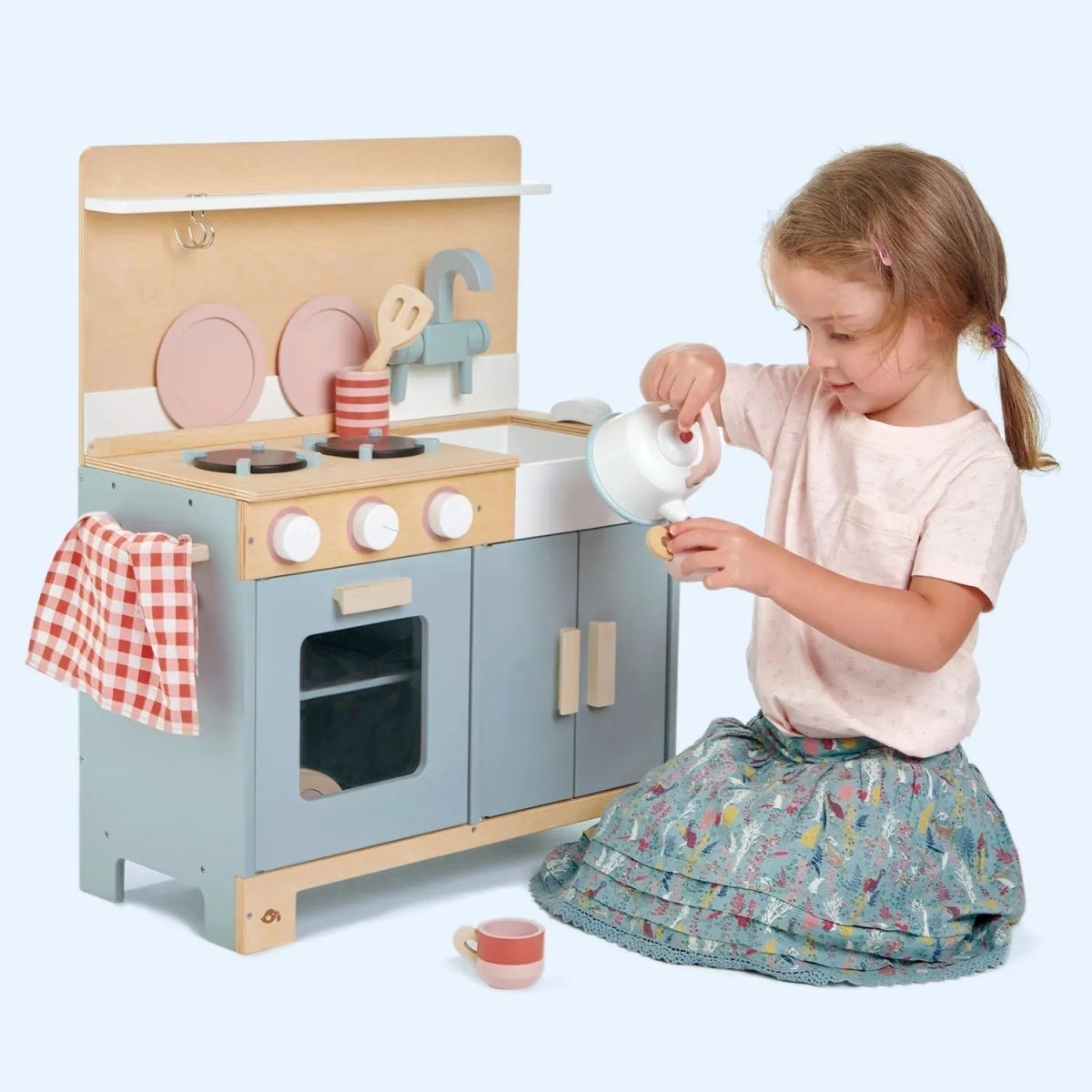 Wooden Pretend Home Kitchen - Zidar Kid
