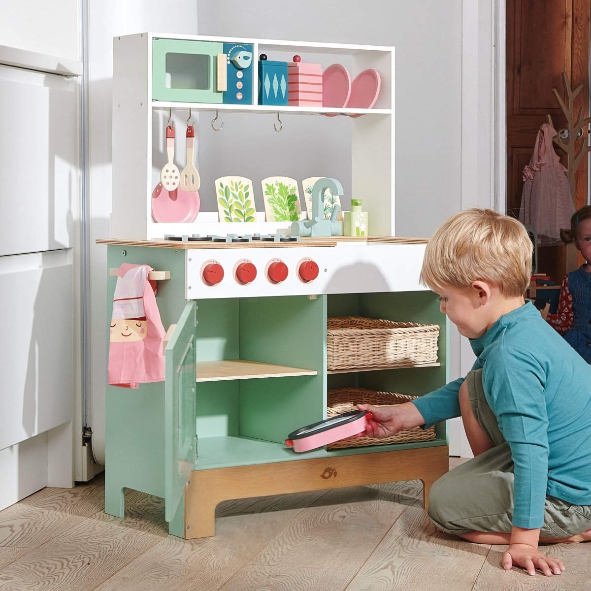 Wooden Pretend Kitchen Range - Zidar Kid