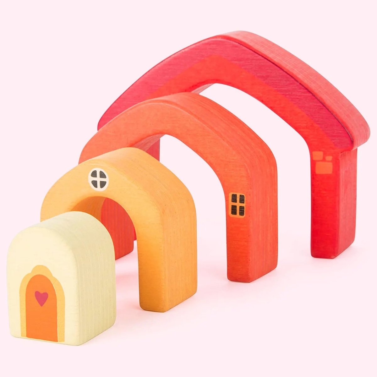 Wooden Stacking House - Zidar Kid