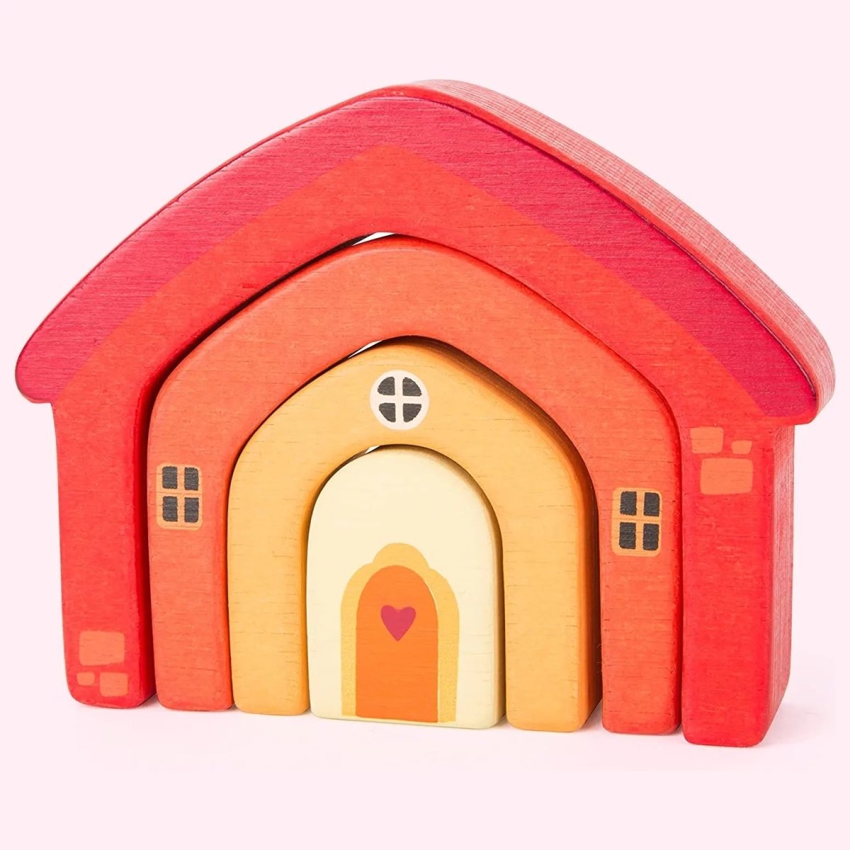 Wooden Stacking House - Zidar Kid