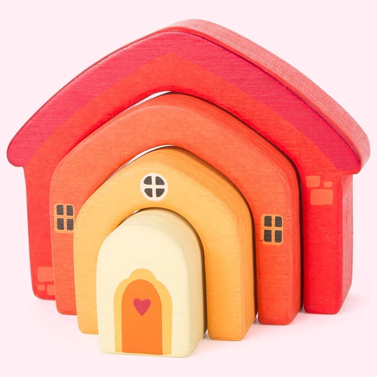 Wooden Stacking House - Zidar Kid