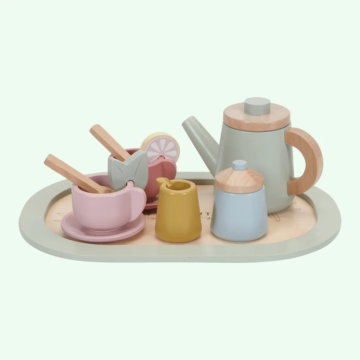 Wooden Tea Service Set - Zidar Kid
