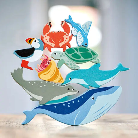 Wooden coastal animals from Tender Leaf toys