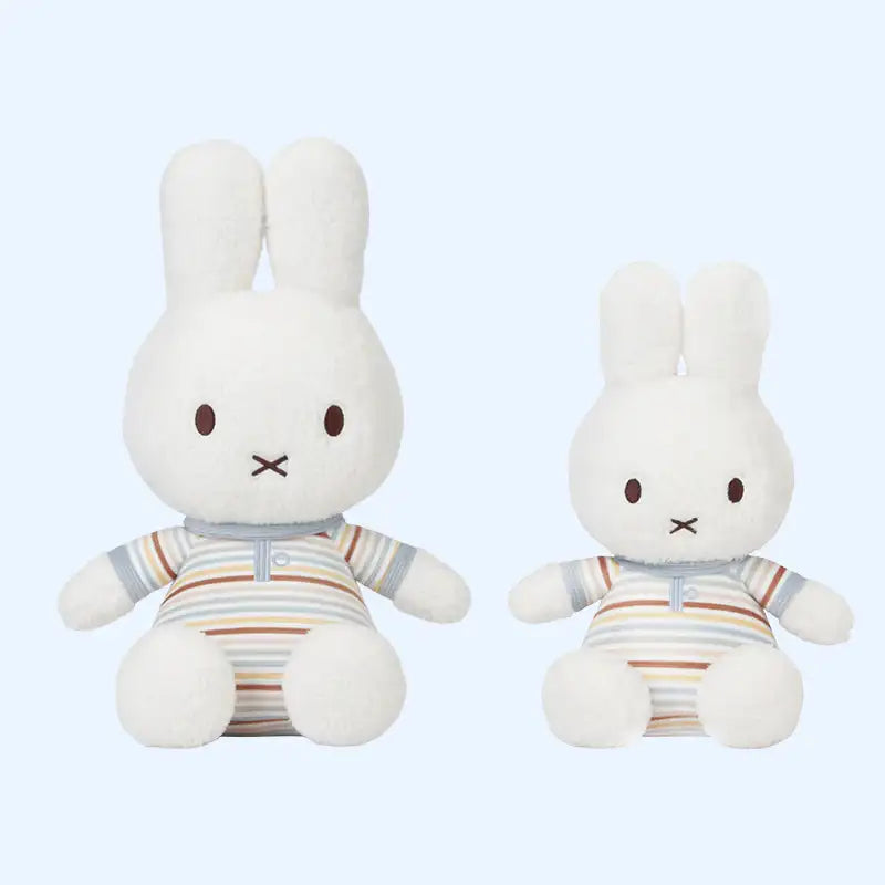 Miffy Bunny Cuddle Toy 25cm - Vintage Sunny Stripes