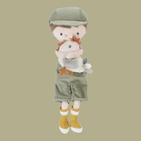 Cuddle Doll Farmer Jim with his Chicken - 35cm