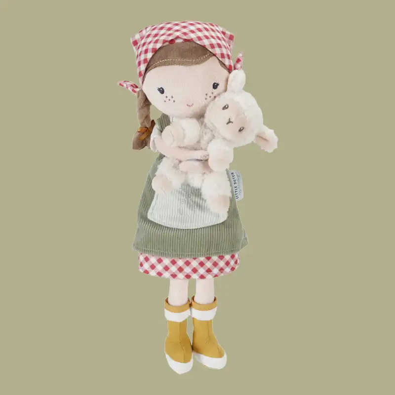 Cuddle Doll Farmer Rosa with Sheep - 35cm