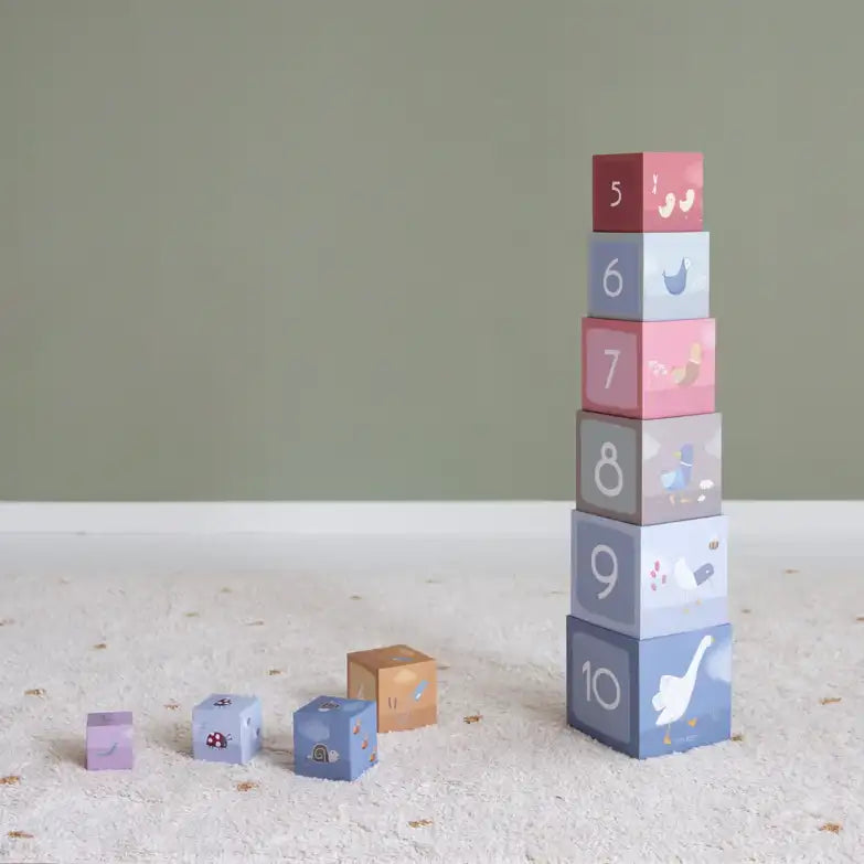 Building Cube Blocks Cardboard - Little Goose