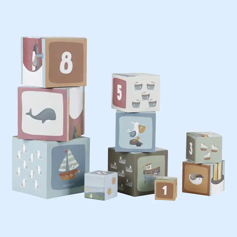 Building Cube Blocks Cardboard - Sailor Bay