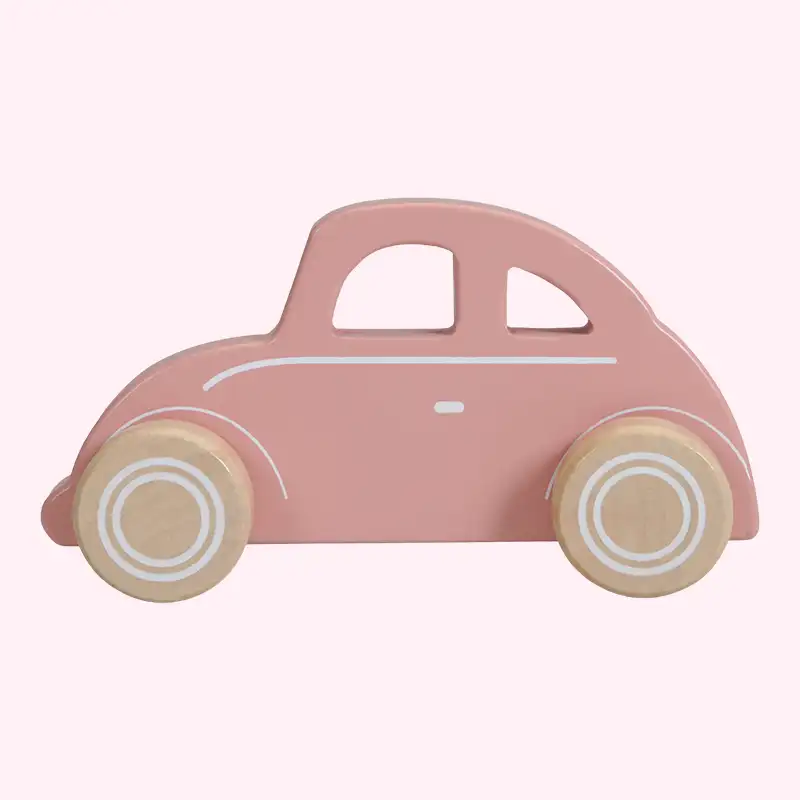 Wooden Car - Pink