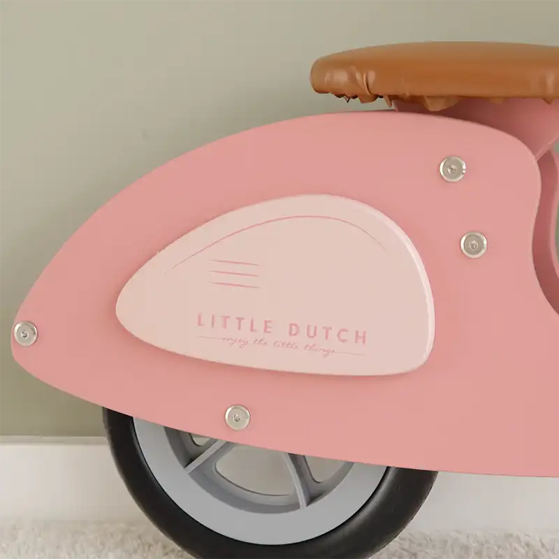 Wooden Balance Bike Scooter - Pink