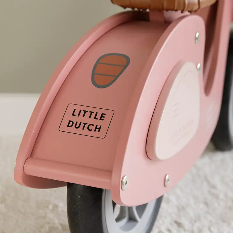 Wooden Balance Bike Scooter - Pink