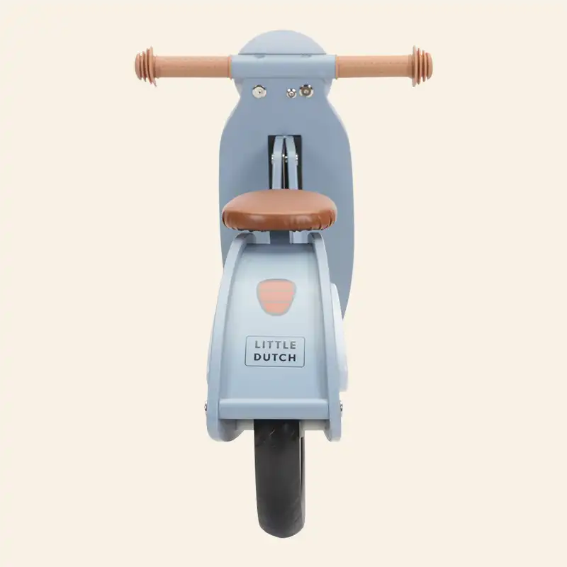 Little Dutch Wooden Balance Bike Scooter Blue Zidar Kid
