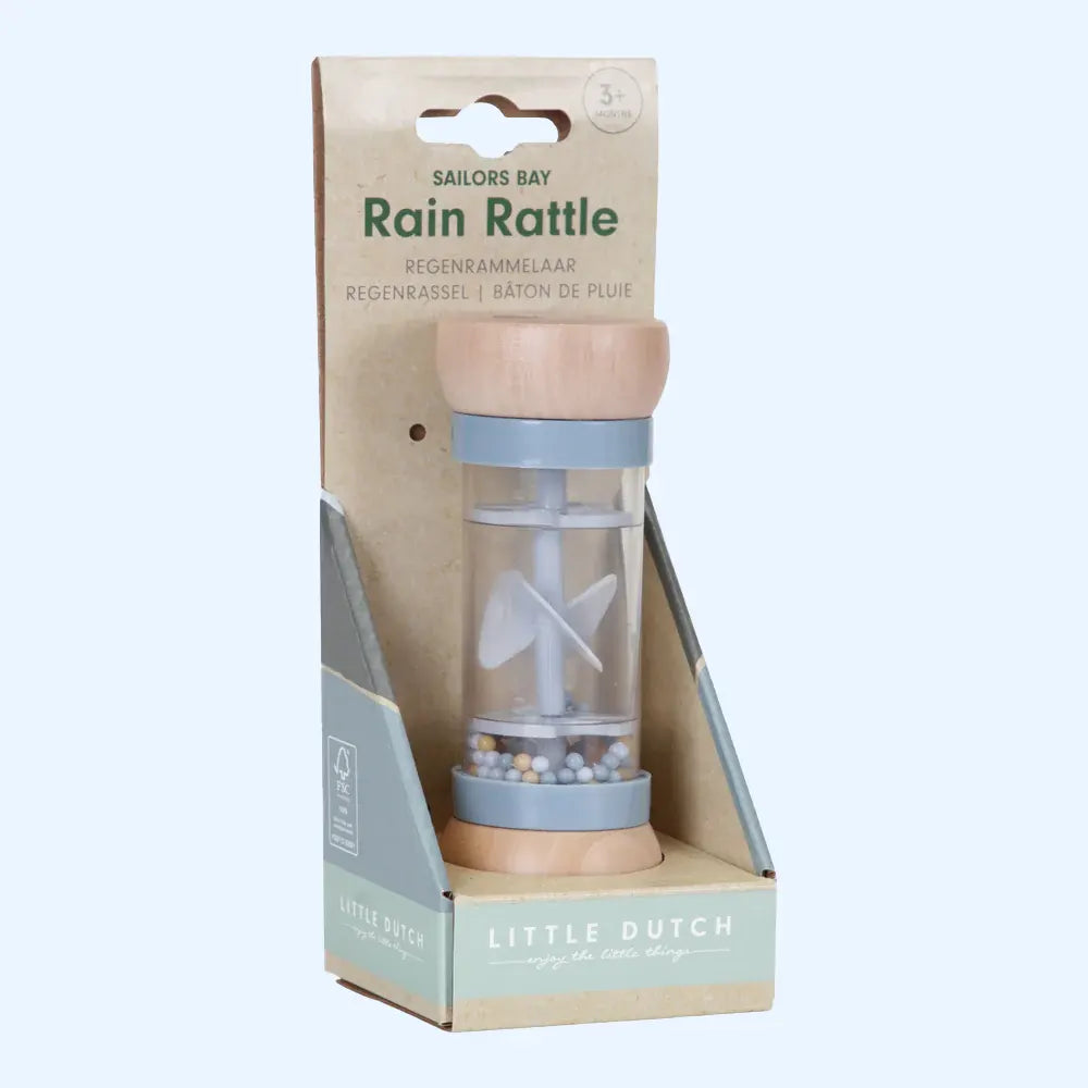 Sensory Baby Rain Rattle - Sailor Bay