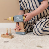 Wooden Workbench, Drill and Toolbelt DIY Tool Bundle