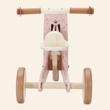 Wooden Balancing Tricycle - Pink Flowers