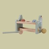 Wooden Hammer Pounding Bench with Rolling Balls Little Farm