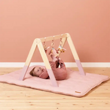 Wooden Activity Baby Gym - Flowers and Butterflies (Excludes Mat)