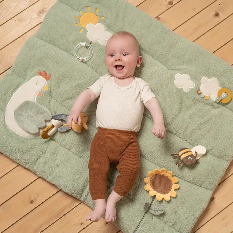 Baby Playpen Mat Little Farm