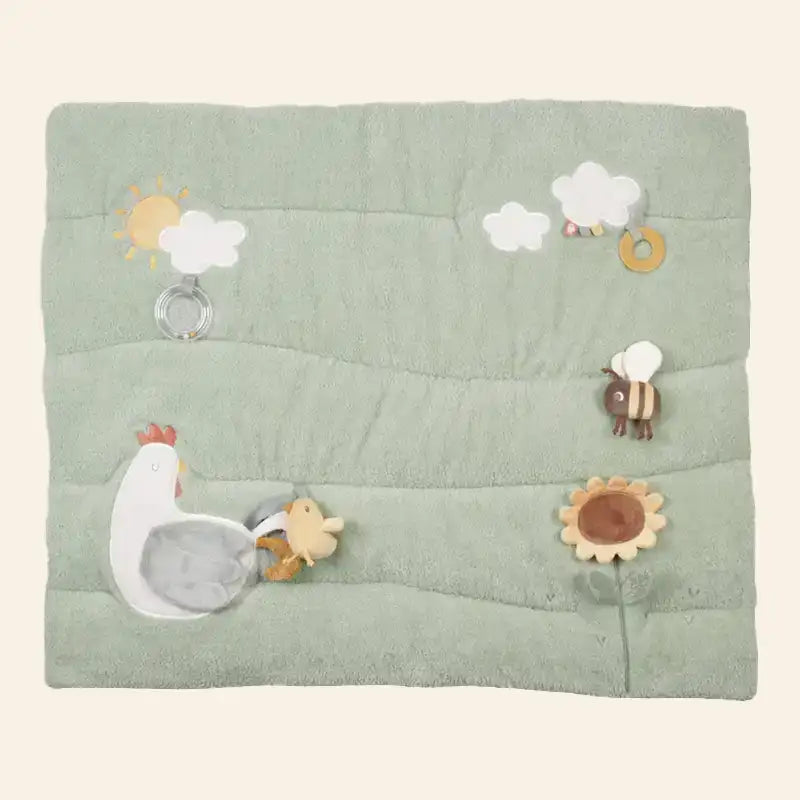 Baby Playpen Mat Little Farm