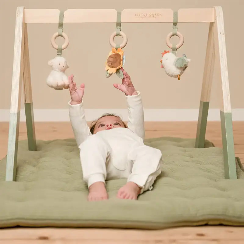 Wooden Play Activity Baby Gym - Little Farm (Excludes Mat)