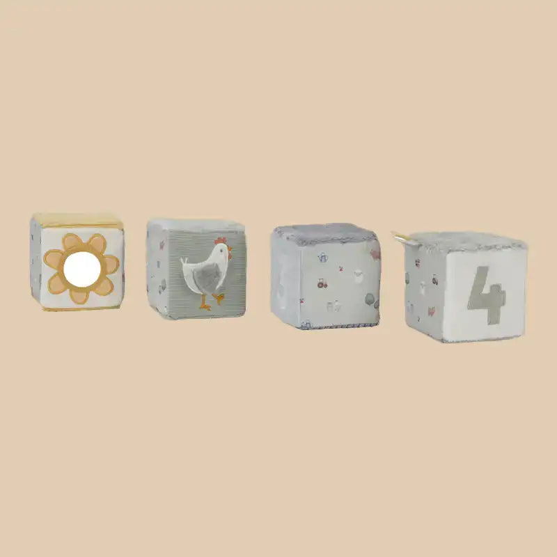 Soft & Sensory Activity Cubes - Little Farm