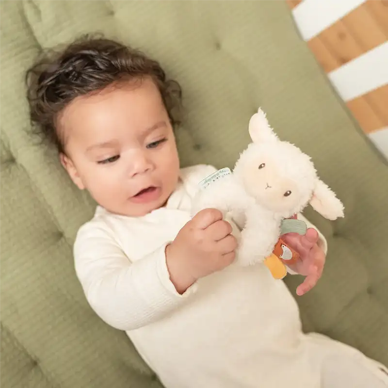 Farm Baby Raddle Little Dutch Soft & Sensory Baby Rattle - Little Farm Sheep – Zidar Kid
