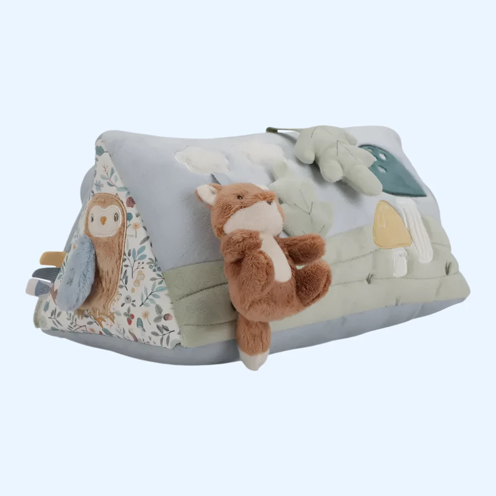 Little Dutch Cubo Attività Forest Friends – Legno FSC 20x20x40 Cm – 18+ Mesi