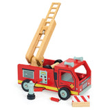 Wooden Red Fire Engine