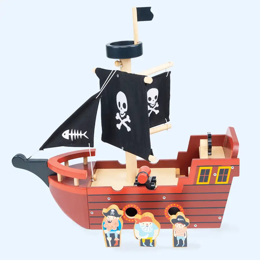 Fishbones Wooden Pirate Ship