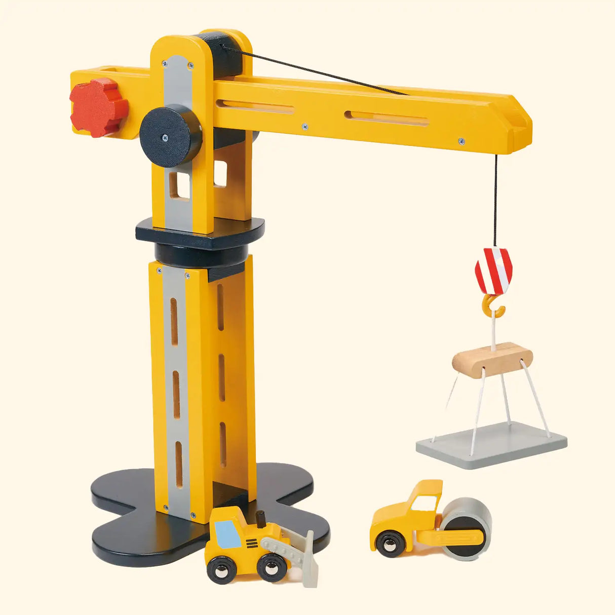 Wooden Construction Site Crane Toy