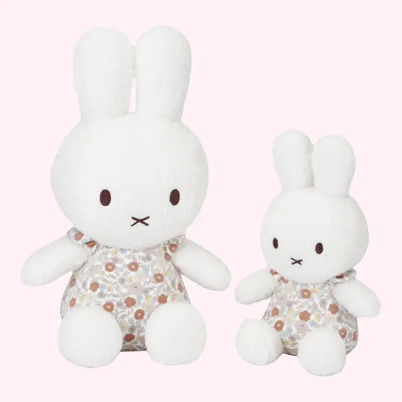 Miffy Bunny Cuddle Toy 35cm - Vintage Flowers