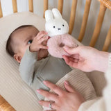 Soft & Sensory Miffy Bunny Baby Ring Rattle - Pink