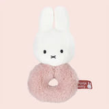 Soft & Sensory Miffy Bunny Baby Ring Rattle - Pink