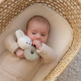 Soft & Sensory Miffy Bunny Baby Ring Rattle - Green