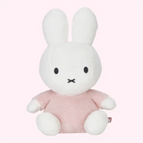 Miffy Bunny Cuddle Soft and Fluffy 35cm Rattle - Pink