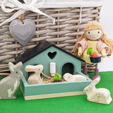 Wooden Pet Rabbit Set