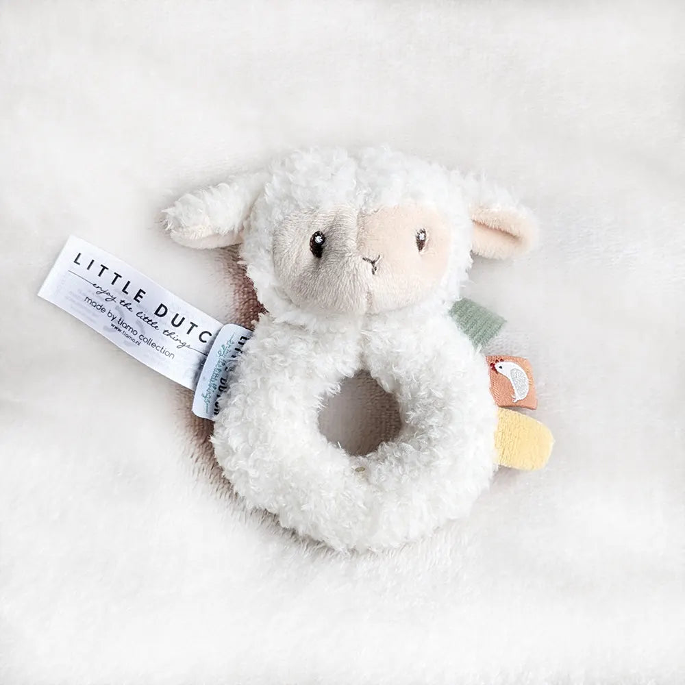 Soft & Sensory Baby Rattle - Little Farm Sheep