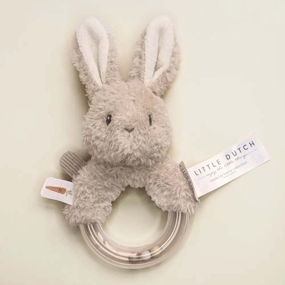 Soft & Sensory Baby Ring Rattle - Baby Bunny