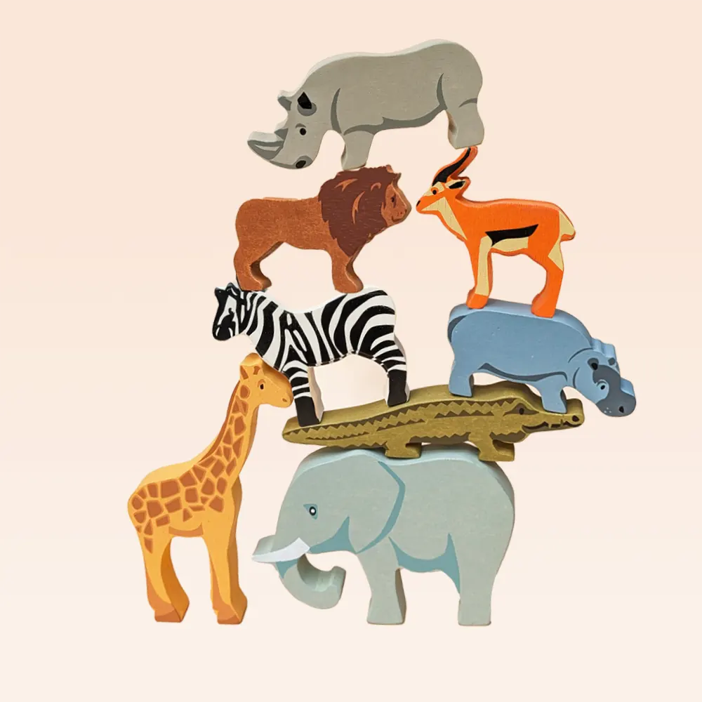 Wooden Safari Animals - Giraffe