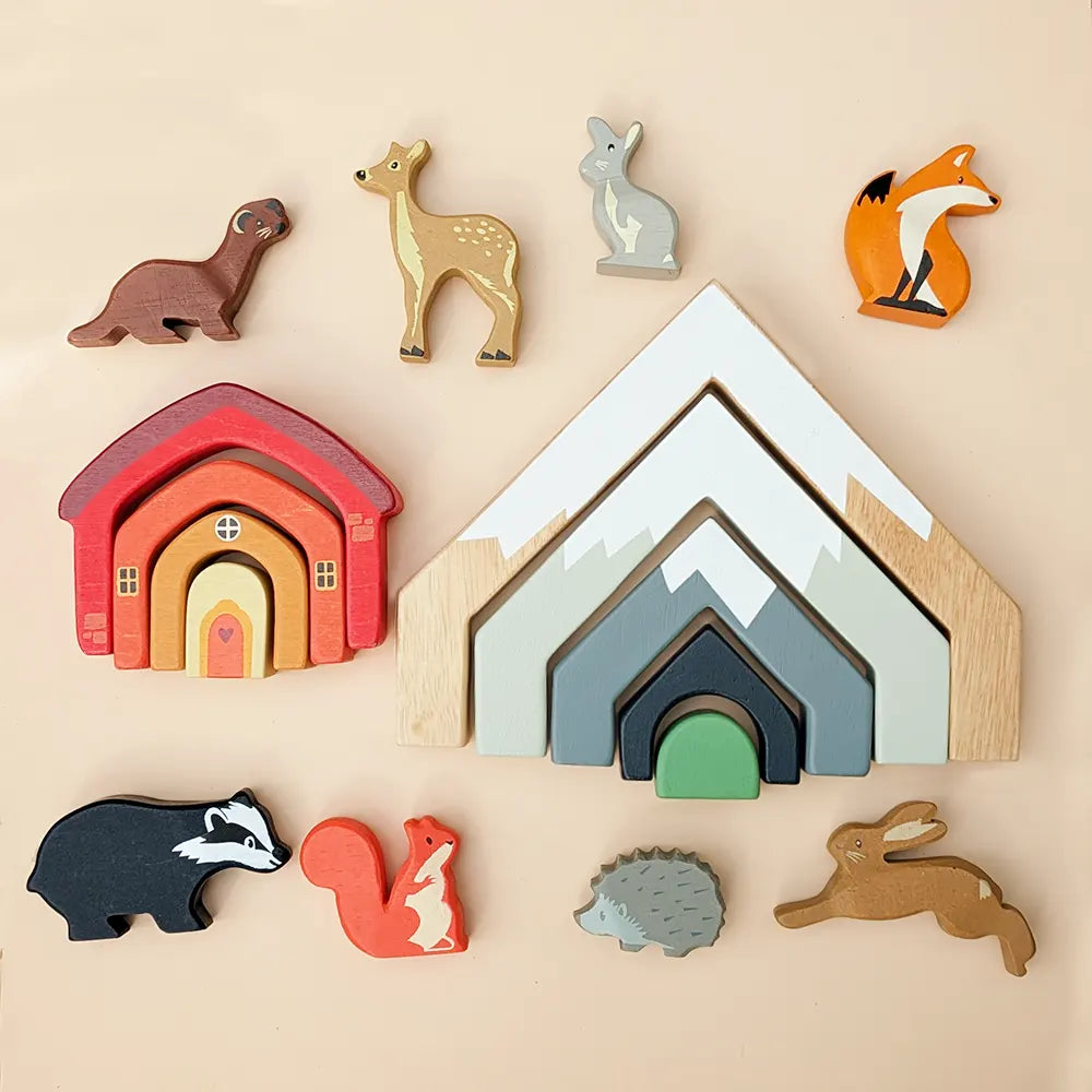 Woodland Animals, Mountains and House Bundle