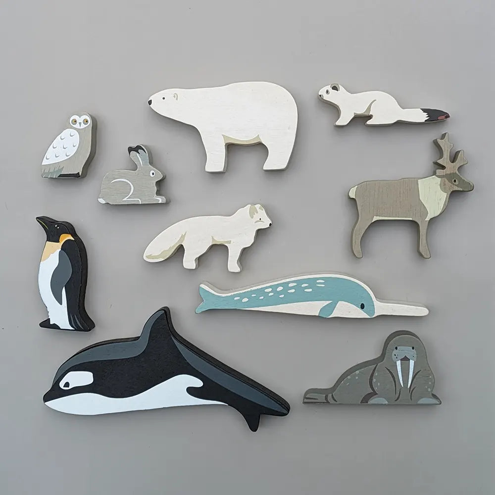 Wooden Polar Animals - Narwhal