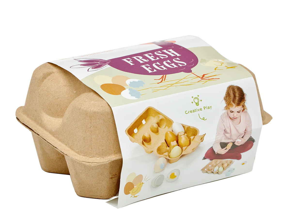 Wooden Eggs Playset