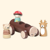 Merrywood Timber Taxi Doll Peg Play Set