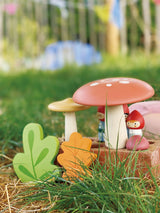 Merrywood Woodland Gnome Family with Mushrooms