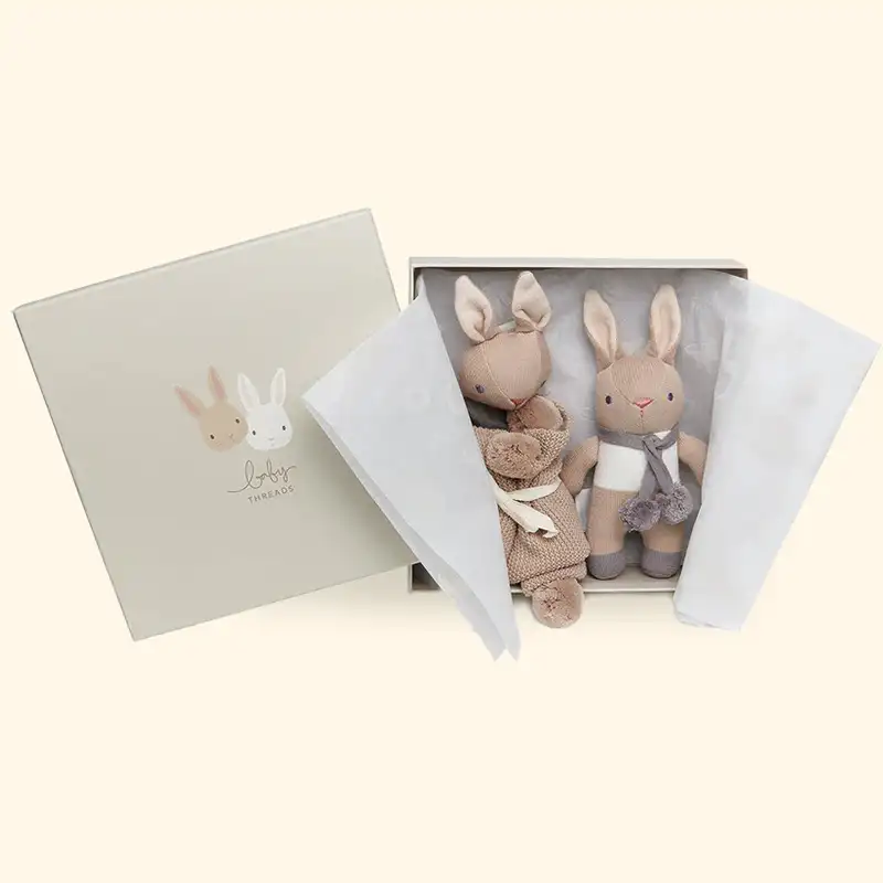 Baby Threads Taupe Bunny Baby Gift Set