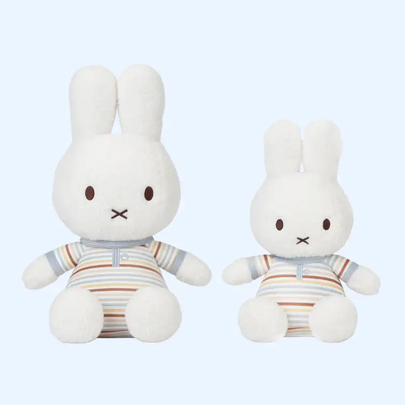 Miffy Bunny Cuddle Toy 35cm - Vintage Sunny Stripes